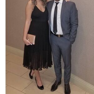 Aritzia Wilfred Black Bodysuit Dress